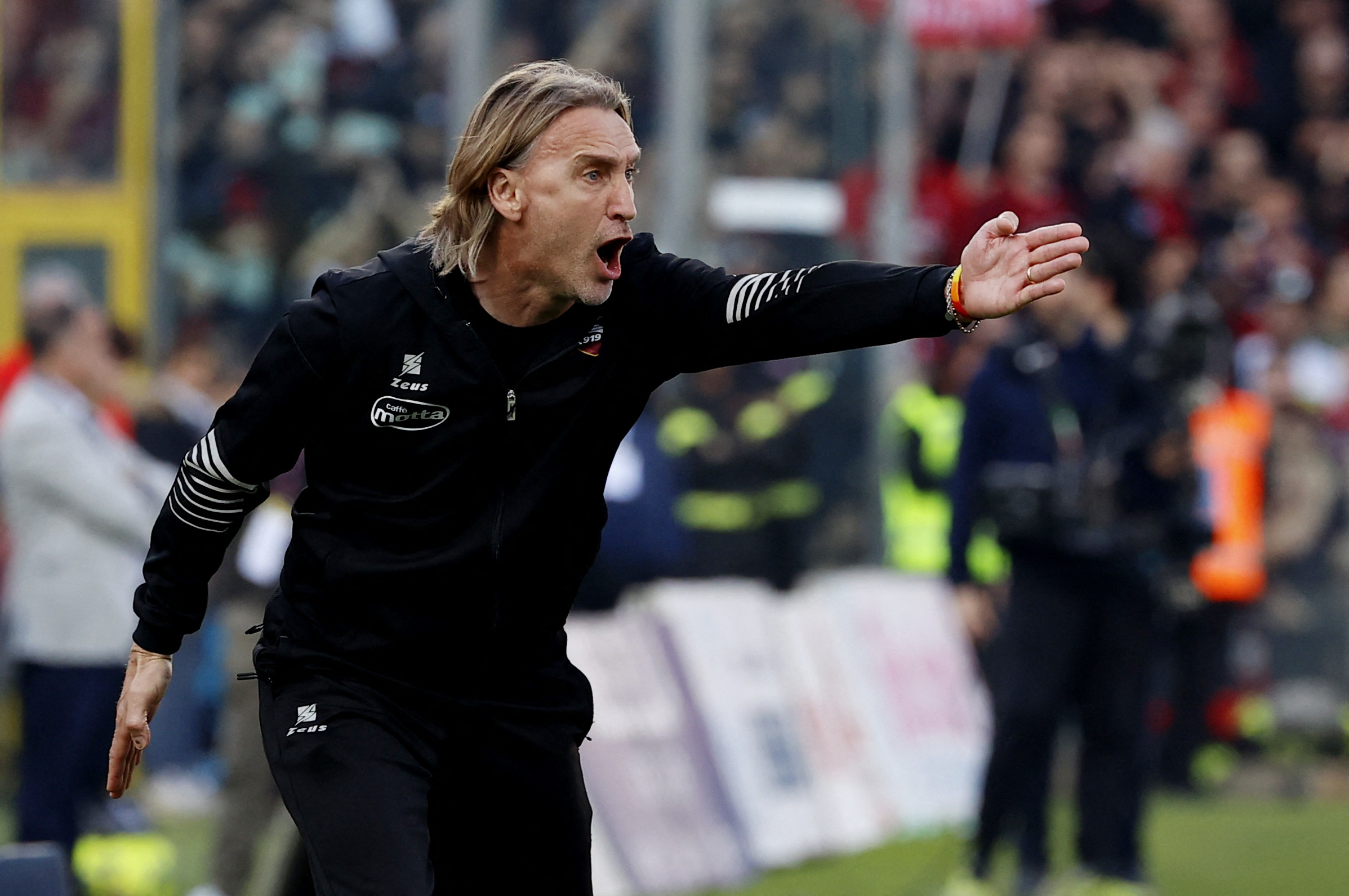 Soccer Football - Serie A - Salernitana v AC Milan - Stadio Arechi, Salerno, Italy - January 4, 2023 Salernitana coach Davide Nicola reacts REUTERS
