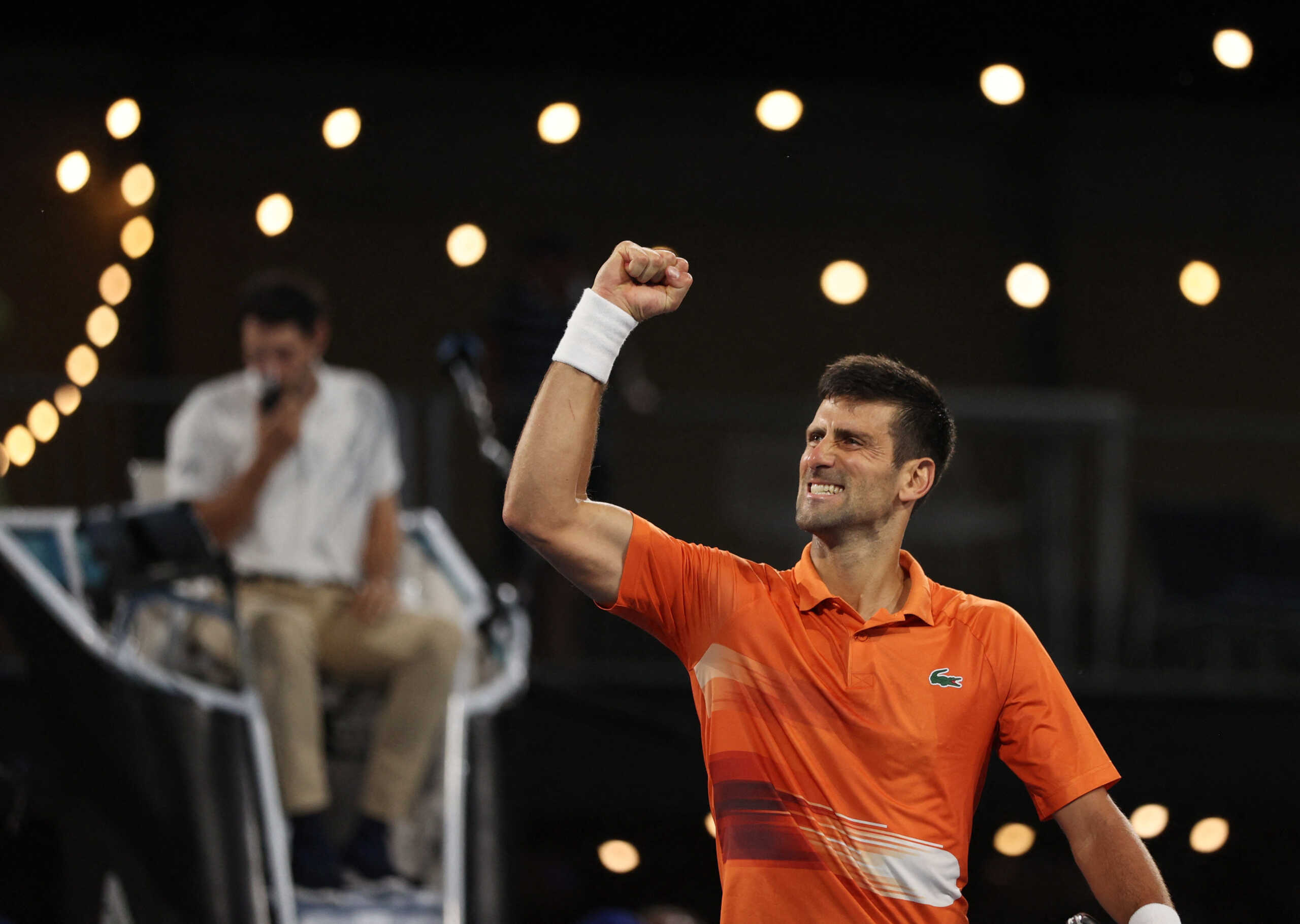 Tennis - Adelaide International - Memorial Drive Tennis Club, Adelaide, Australia - January 8, 2023 Serbia's Novak Djokovic celebrates after winning his final match against Sebastian Korda of the U.S. REUTERS