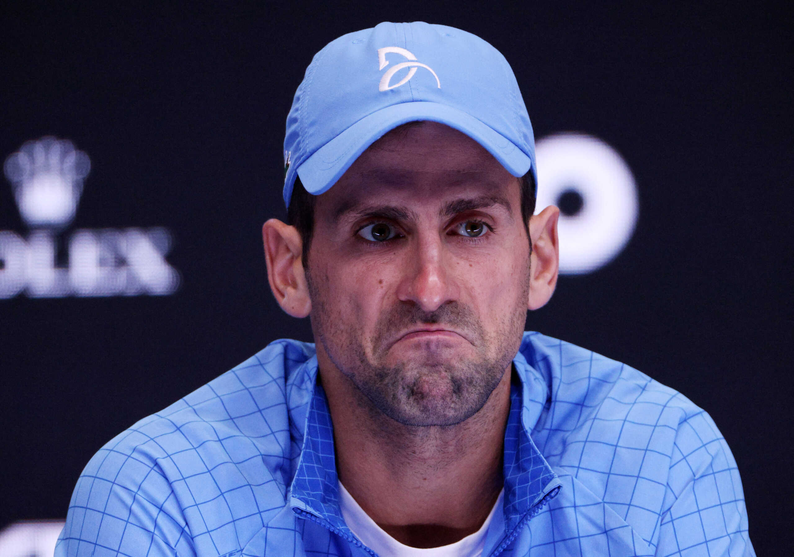Tennis - Australian Open - Melbourne Park, Melbourne, Australia - January 27, 2023 Serbia’s Novak Djokovic is pictured during a press conference after winning his semi final match against Tommy Paul of the U.S. REUTERS