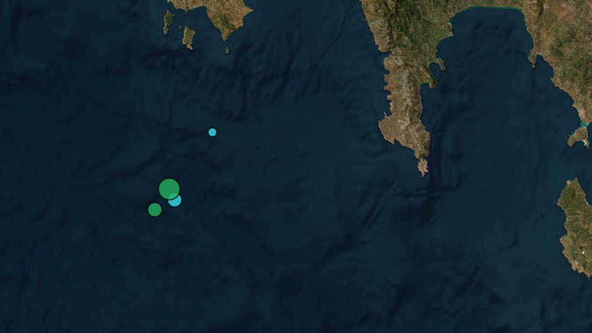 Σεισμός 3,4 Ρίχτερ κοντά στη Μεθώνη λίγες ώρες μετά τη δόνηση των 4,3 βαθμών