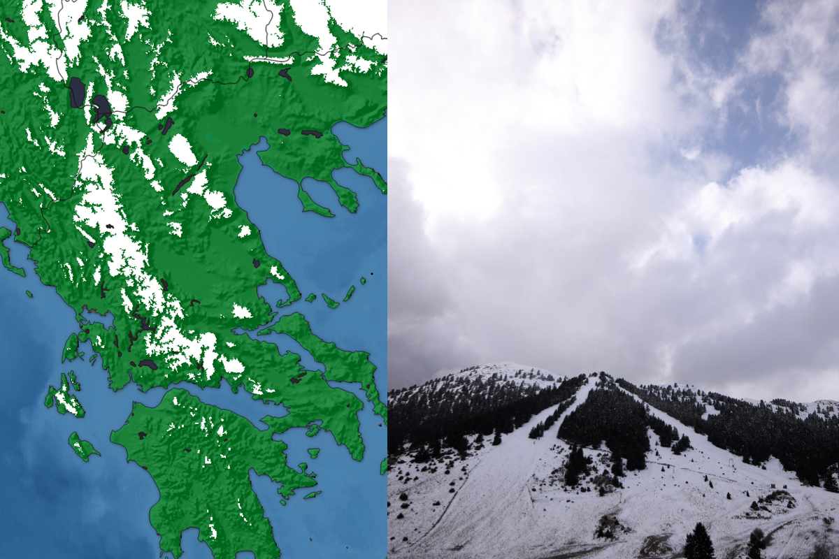 Καιρός – Meteo: Χιόνια στο 12% της Ελλάδας – Τα τελευταία προγνωστικά στοιχεία