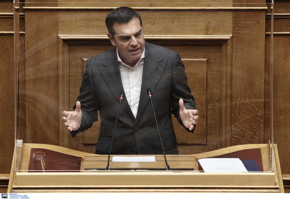 Πρόταση μομφής κατά της κυβέρνησης Μητσοτάκη υπέβαλλε ο Αλέξης Τσίπρας