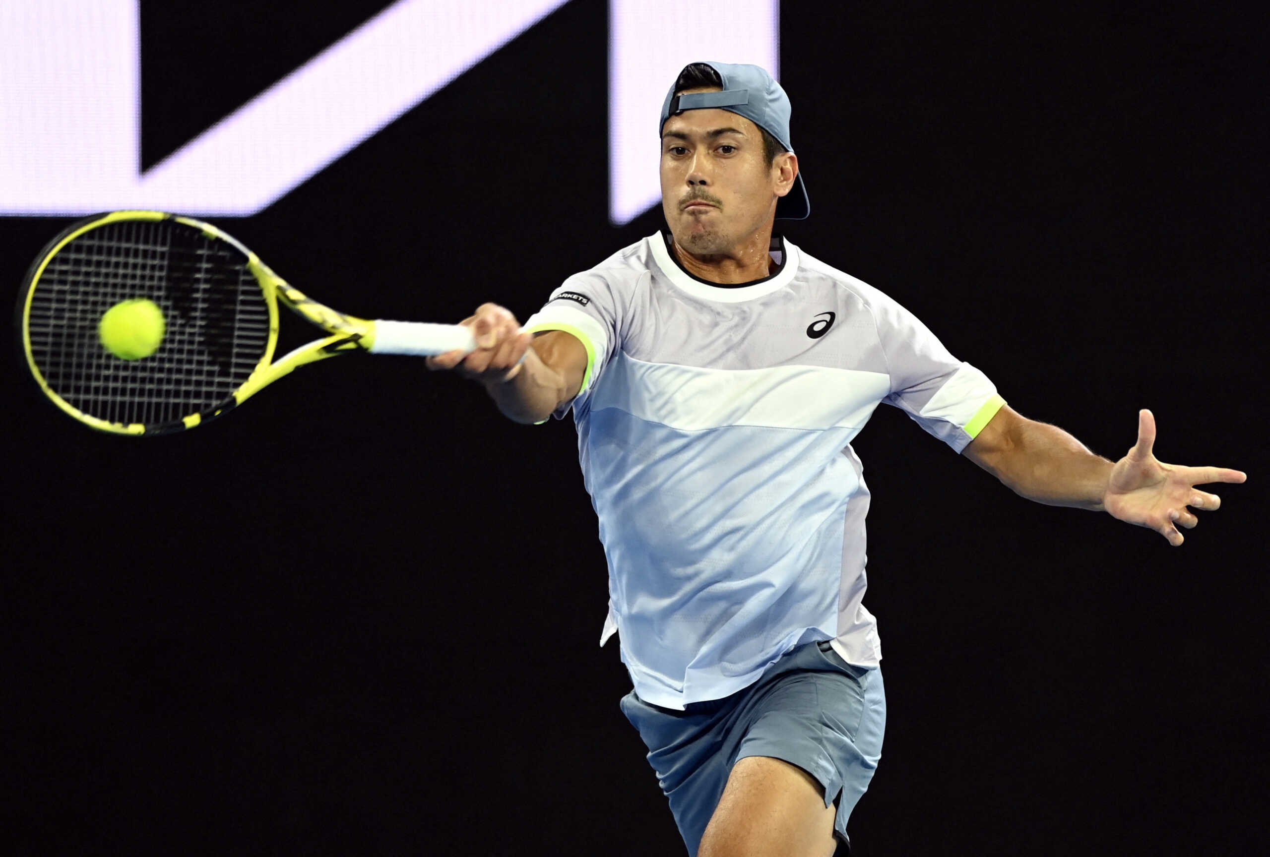 Tennis - Australian Open - Melbourne Park, Melbourne, Australia - January 18, 2023 Australia's Jason Kubler in action during his second round match against Russia's Karen Khachanov REUTERS