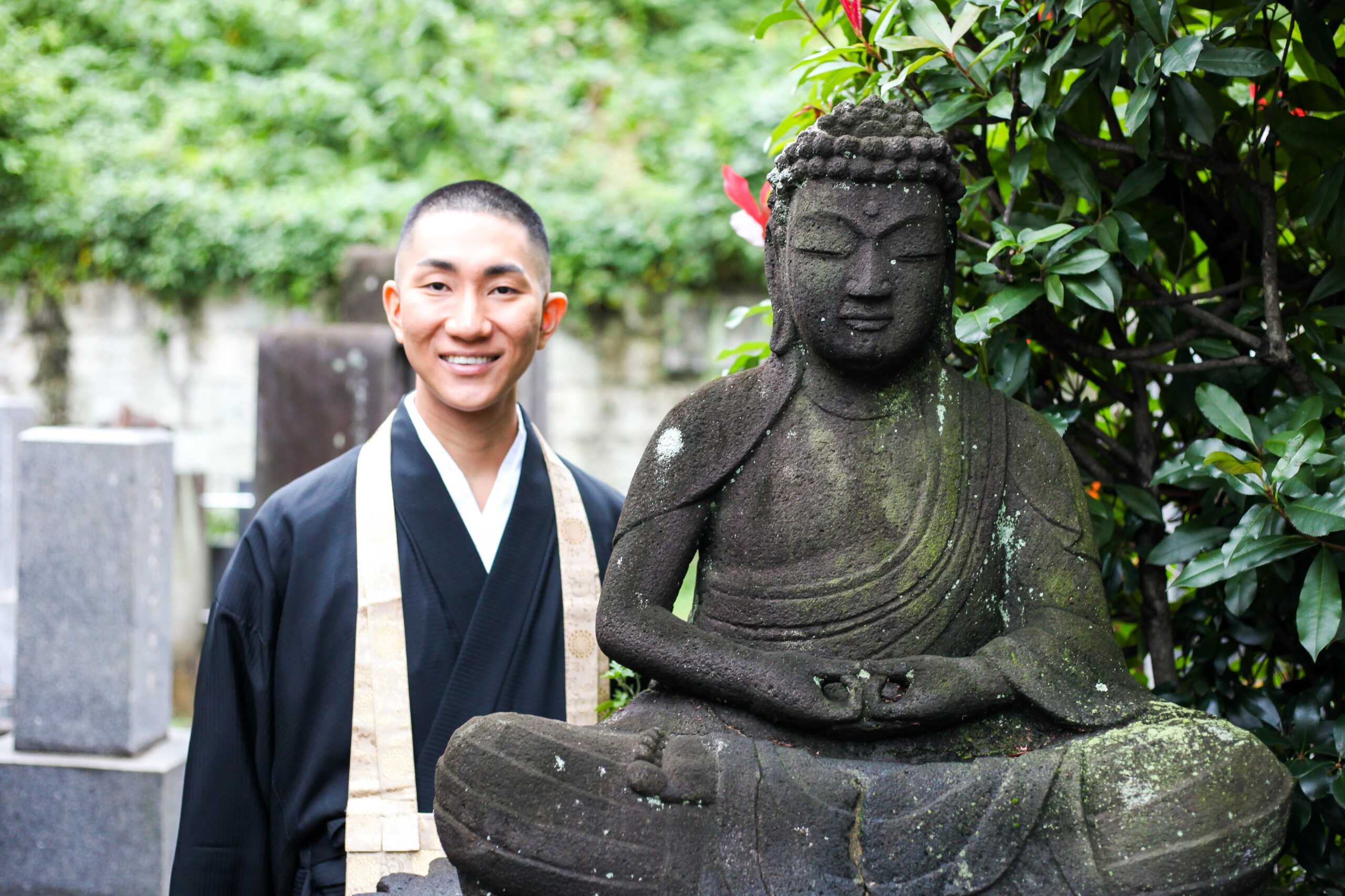 Japanese Buddhist monk Kodo Nishimura, who is also a gay rights advocate and make-up artist, poses for a photo. Photo courtesy: Kodo Nishimura
