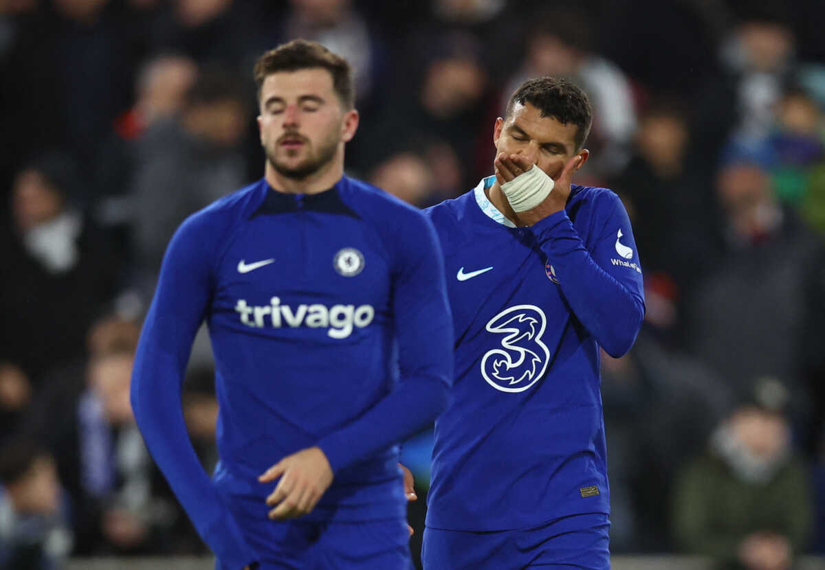 Soccer Football - Premier League - Fulham v Chelsea - Craven Cottage, London, Britain - January 12, 2023 Chelsea's Thiago Silva  looks dejected after the match REUTERS