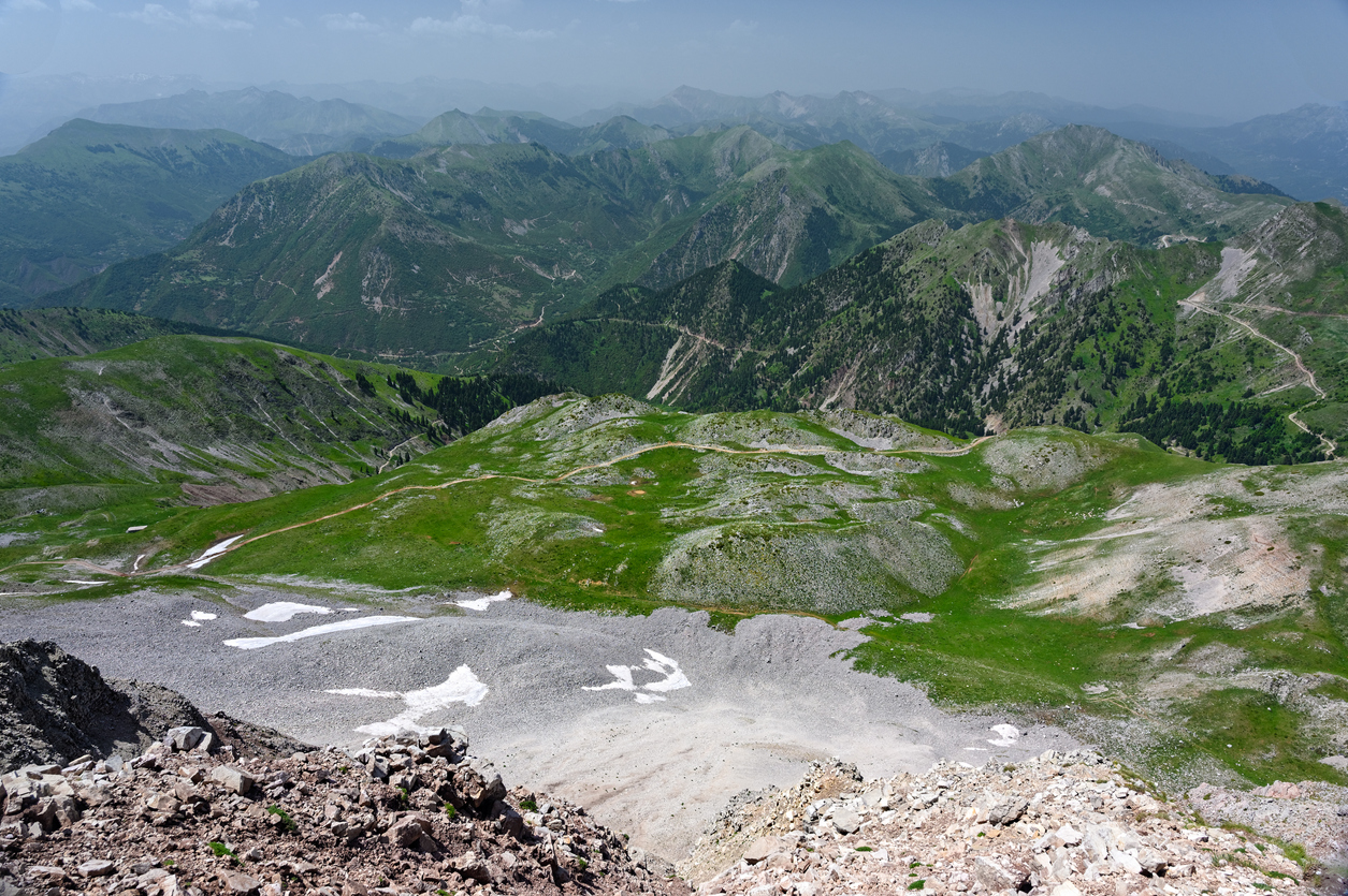 Mountain landscape on Agrafa Mountains in Thessaly, Greece