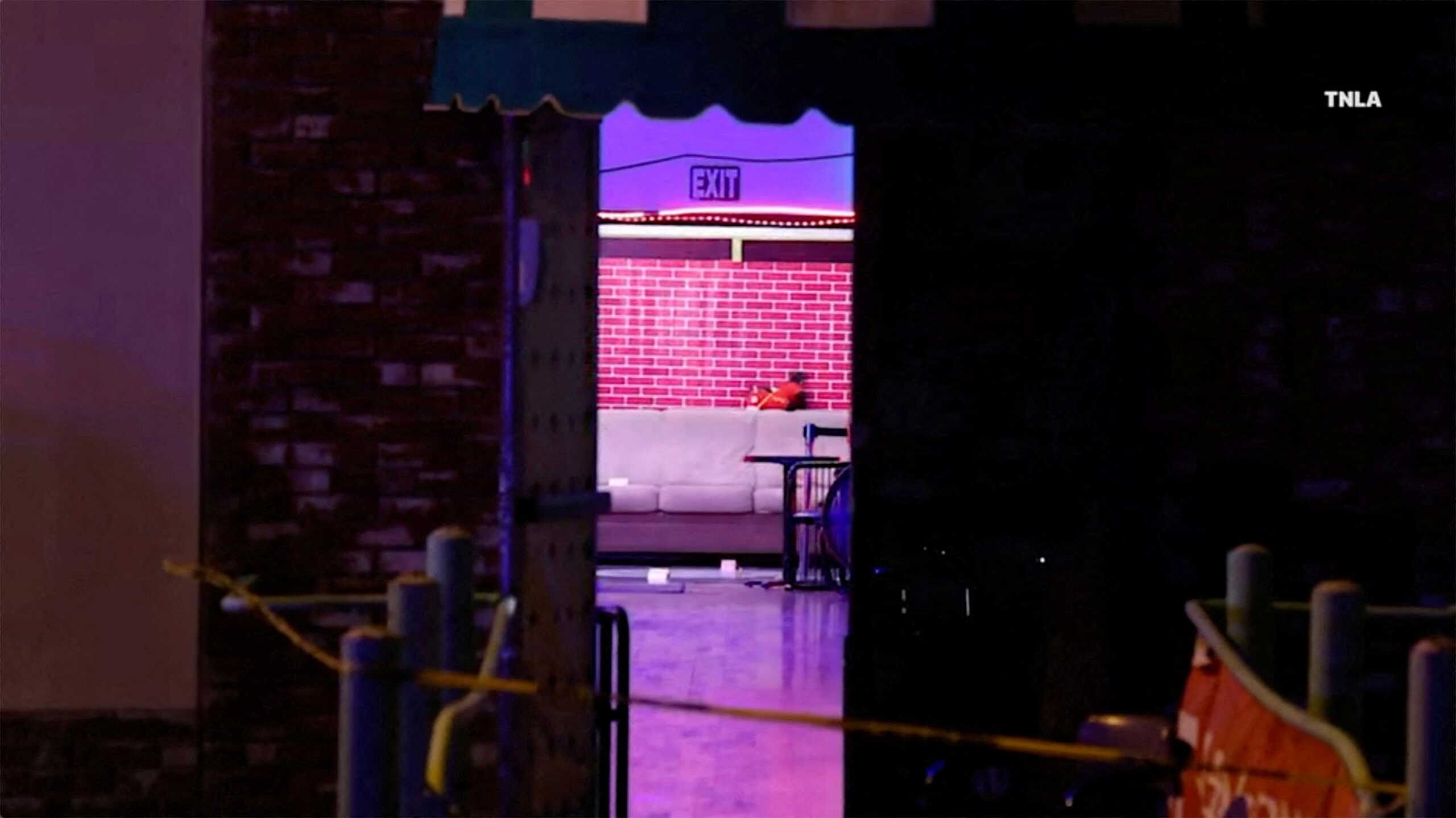 Screenshot from a video shows a view of the shooting scene following a shooting at Monterey Park, California, U.S. January 22, 2023. TNLA