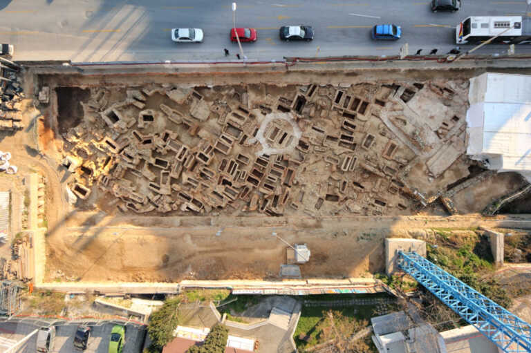 Νέες εντυπωσιακές εικόνες από τις ανασκαφές στο Μετρό της Θεσσαλονίκης