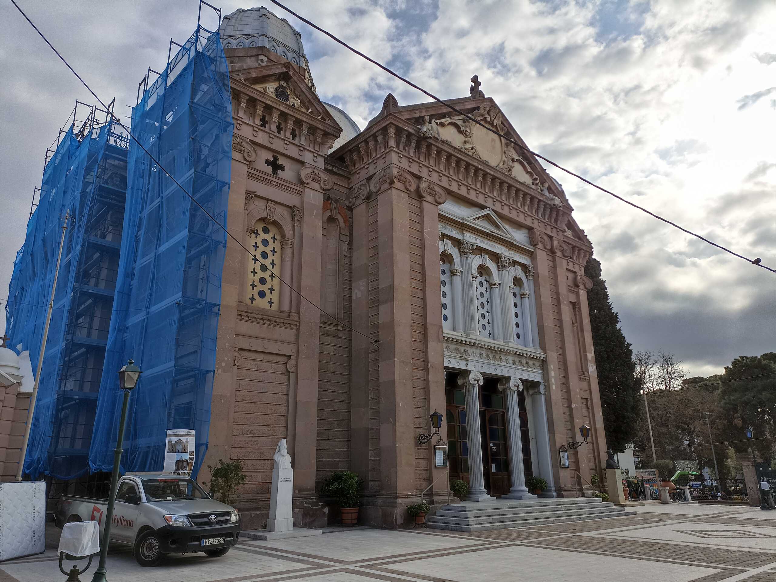 Μυτιλήνη: Εργασίες αποκατάστασης στον Ναό του Αγίου Θεράποντα – Ένα μνημείο σύμβολο της πόλης