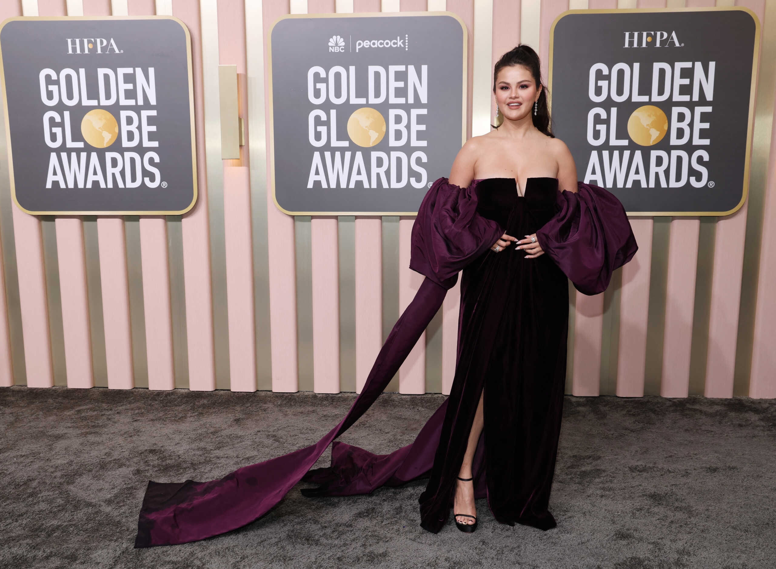 Selena Gomez attends the 80th Annual Golden Globe Awards in Beverly Hills, California, U.S., January 10, 2023. REUTERS