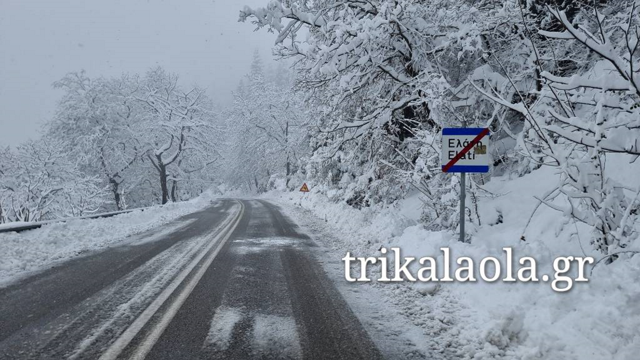 Κακοκαιρία – Τρίκαλα: Ξεπέρασε τους 40 πόντους το χιόνι στην Ελάτη