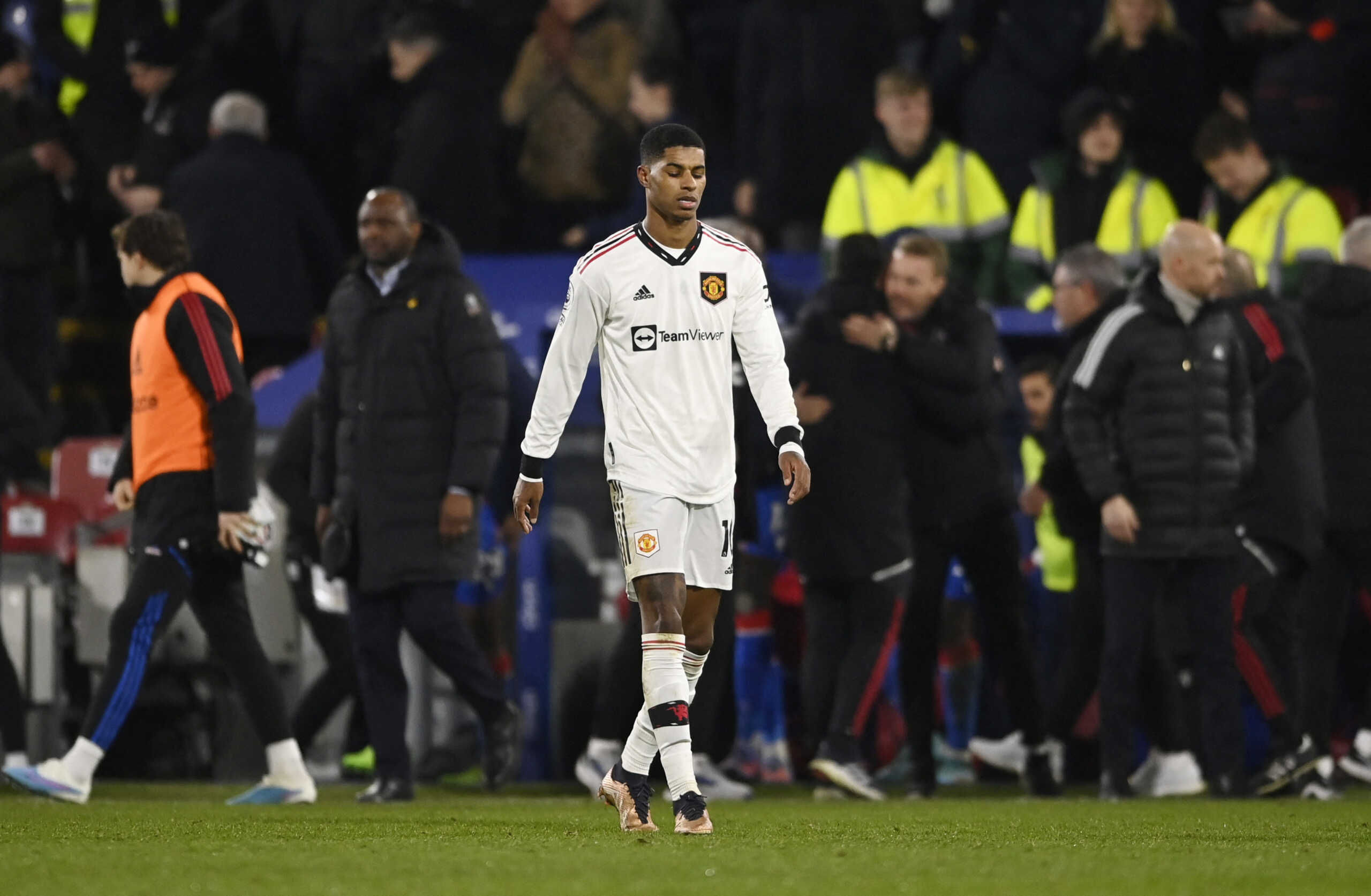 Soccer Football - Premier League - Crystal Palace v Manchester United - Selhurst Park, London, Britain - January 18, 2023 Manchester United's Marcus Rashford looks dejected after the match REUTERS