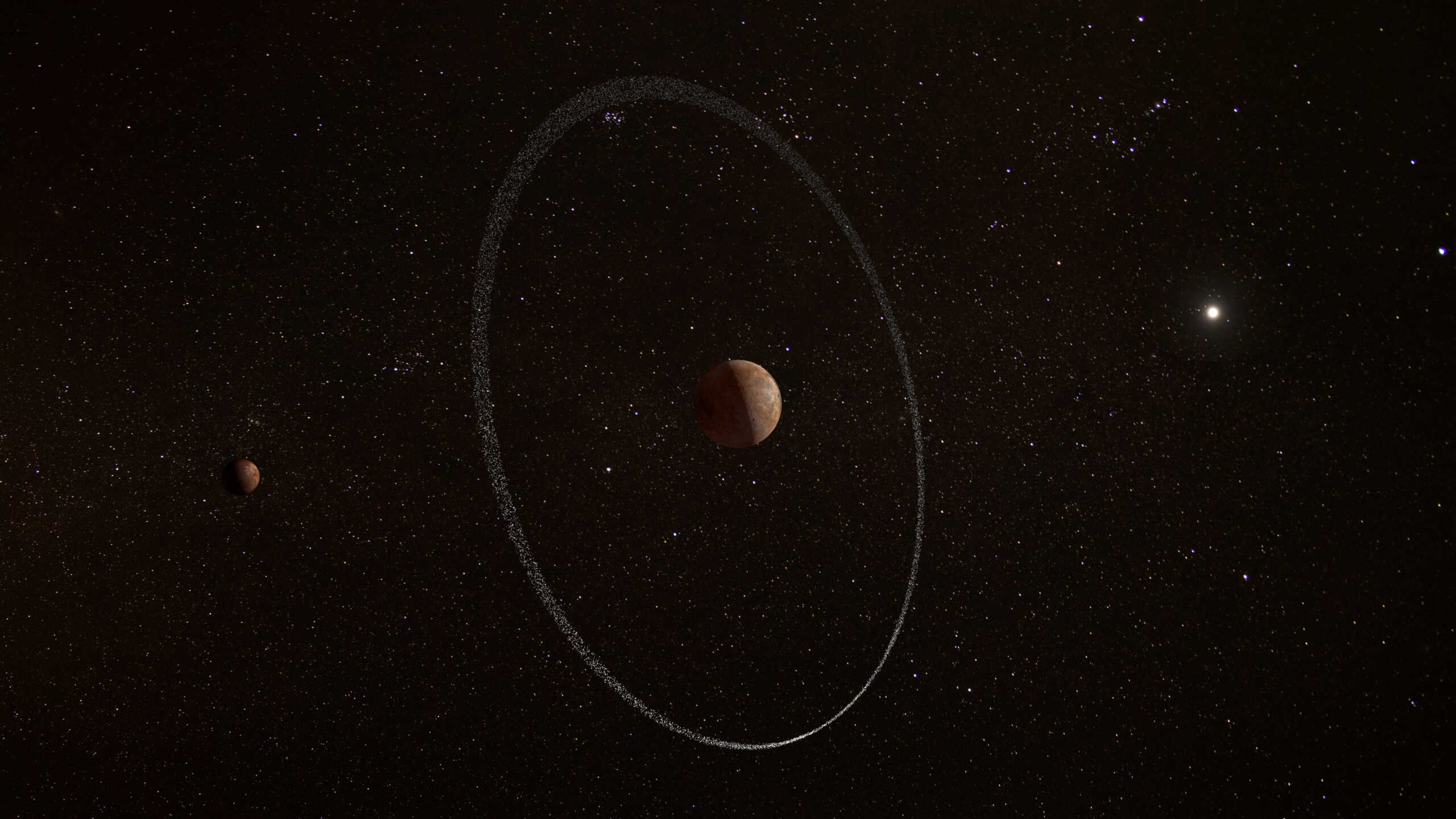 Ένα νέο σύστημα δακτυλίων ανακαλύφθηκε στο ηλιακό μας σύστημα γύρω από τον μακρινό νάνο πλανήτη Κουάοαρ