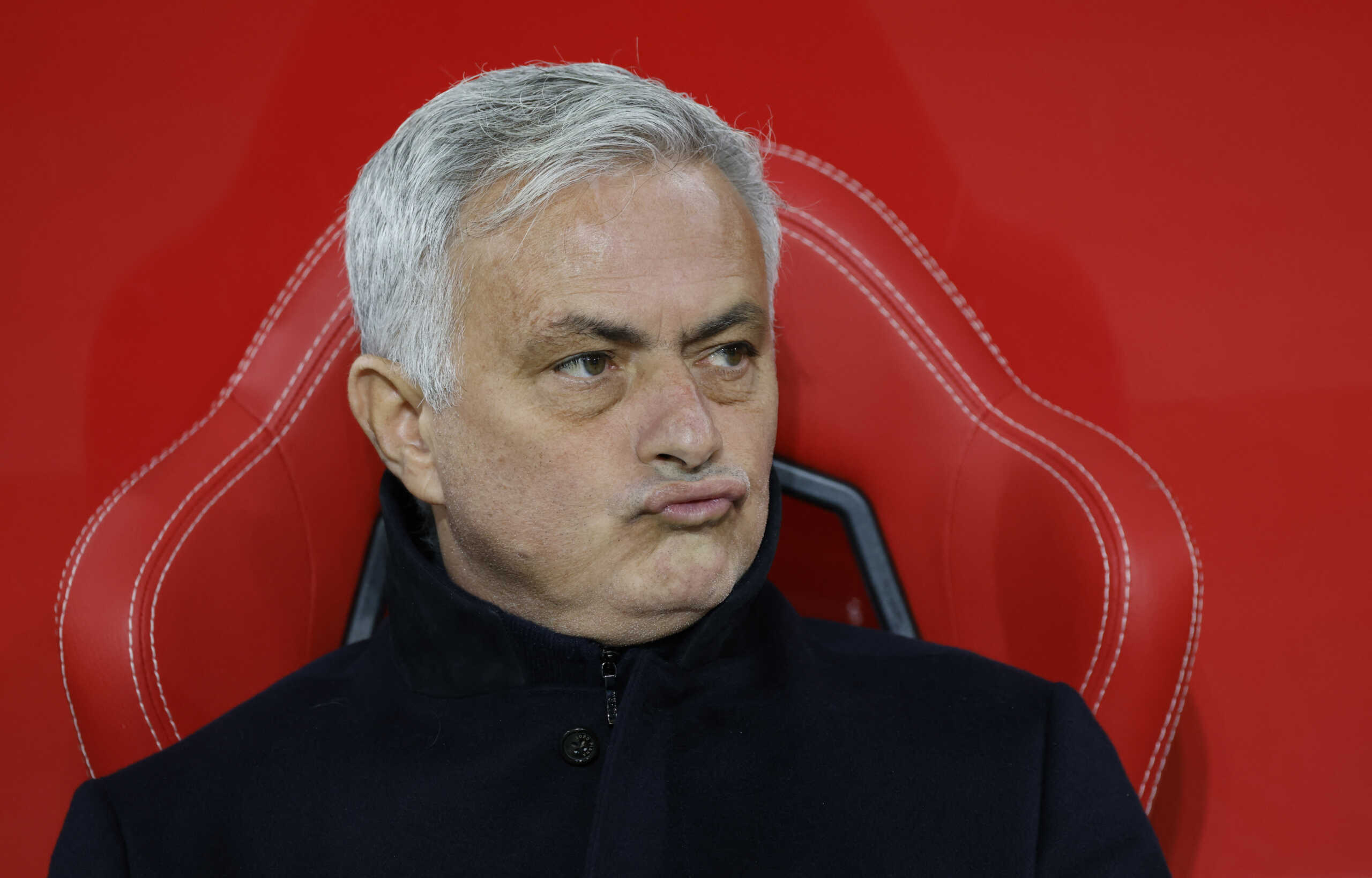 Soccer Football - Europa League - Play-Off First Leg - FC Salzburg v AS Roma - Red Bull Arena Salzburg, Salzburg, Austria - February 16, 2023 AS Roma coach Jose Mourinho before the match REUTERS