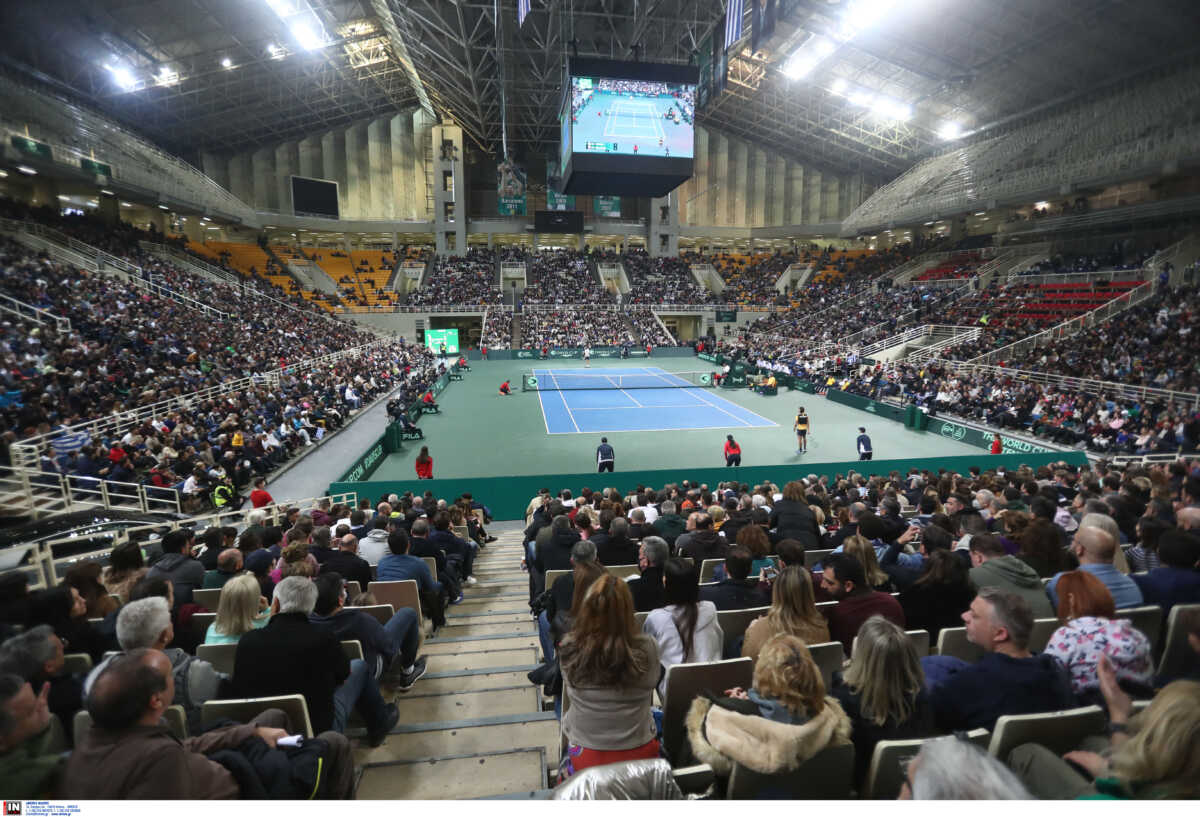 Έτσι έγινε η μεταμόρφωση του ΟΑΚΑ σε γήπεδο του τένις για το Davis Cup