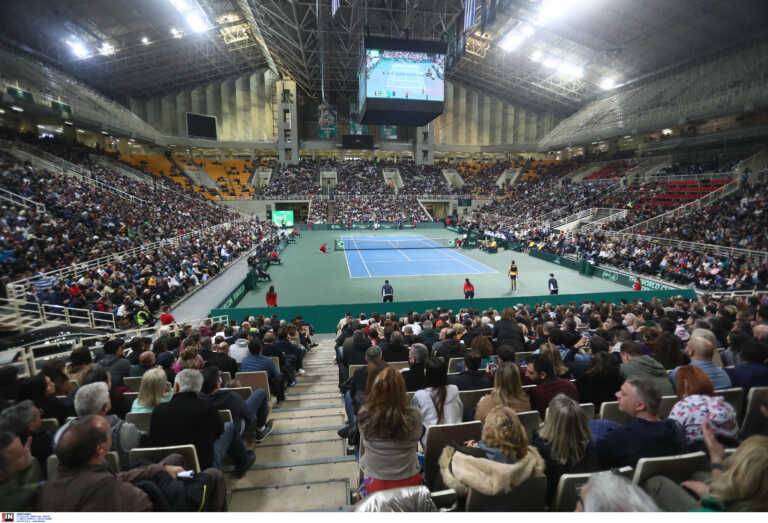 Έτσι έγινε η μεταμόρφωση του ΟΑΚΑ σε γήπεδο του τένις για το Davis Cup