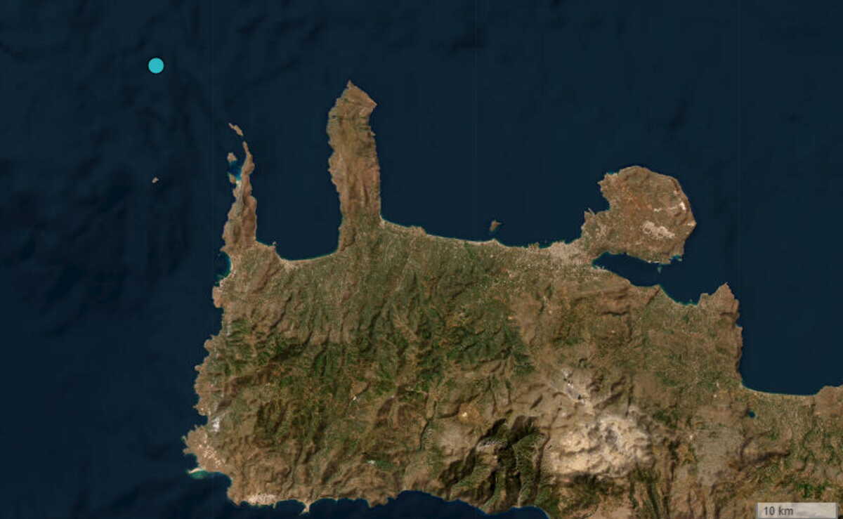 Σεισμός 3,4 Ρίχτερ στην Κρήτη – Κουνήθηκαν τα Χανιά