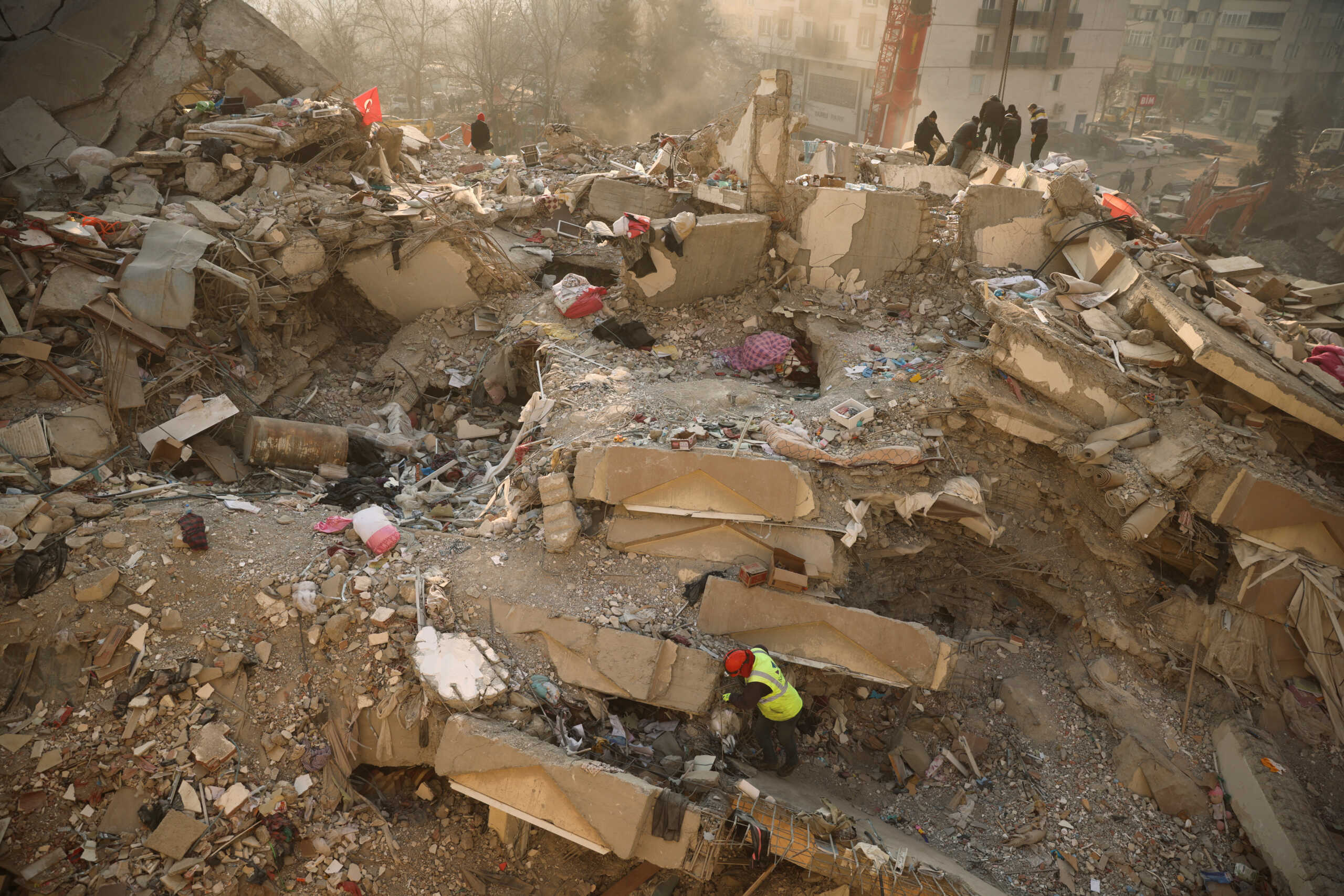 A view of damage, in the aftermath of a deadly earthquake, in Kahramanmaras, Turkey, February 11, 2023. REUTERS
