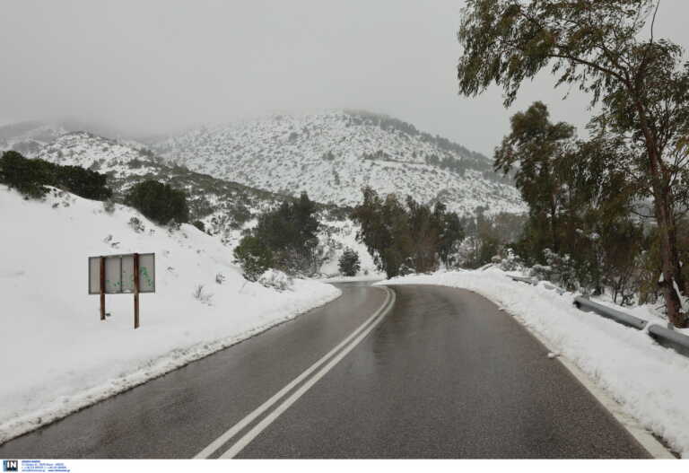 Χιονοπτώσεις και ισχυρός παγετός και σήμερα - Επικαιροποίηση του έκτακτου δελτίου επικίνδυνων καιρικών φαινομένων της ΕΜΥ