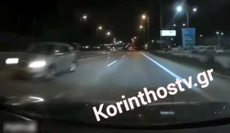 Βίντεο ντοκουμέντο με οδηγό να πηγαίνει με ταχύτητα ανάποδα στην παλιά εθνική οδό Αθηνών - Κορίνθου