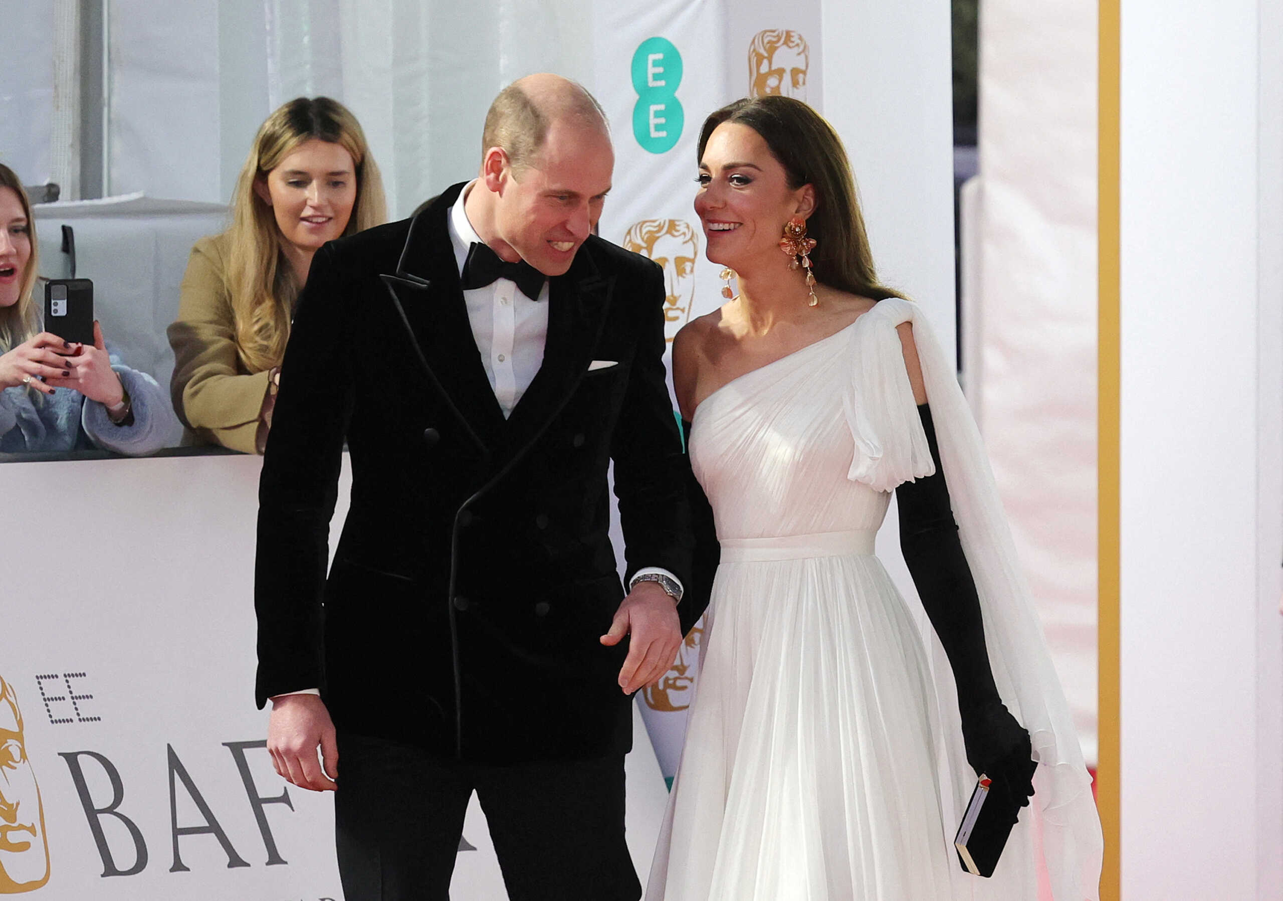 Britain's Prince William and Catherine, Princess of Wales, attend the EE BAFTA Film Awards 2023 at The Royal Festival Hall on February 19, 2023 in London, Britain. Chris Jackson