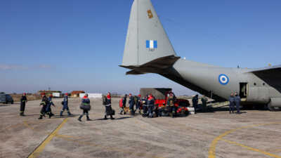 Σεισμός στην Τουρκία: Επέστρεψε στην Ελλάδα το C-130 με τη 2η ΕΜΑΚ λόγω βλάβης
