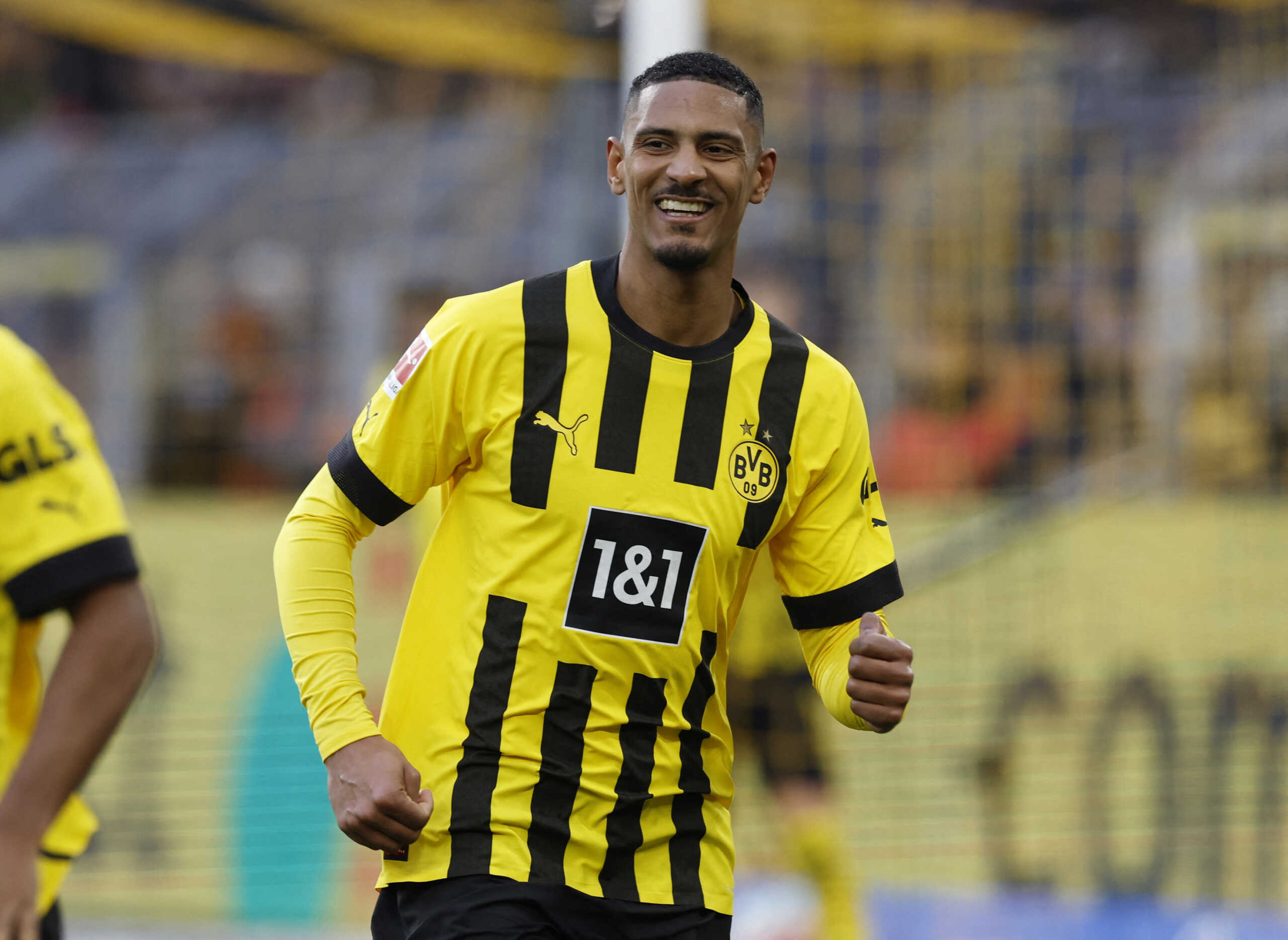 Soccer Football - Bundesliga - Borussia Dortmund v SC Freiburg - Signal Iduna Park, Dortmund, Germany - February 4, 2023 Borussia Dortmund's Sebastien Haller in action REUTERS