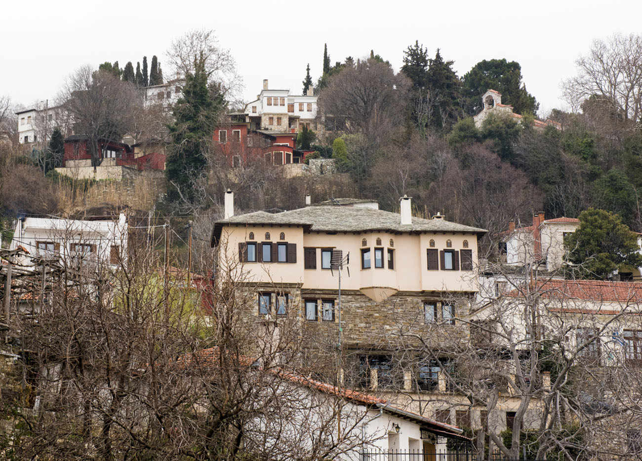 Typical architecture on mounatin Pelion. Miles villlage , Greece