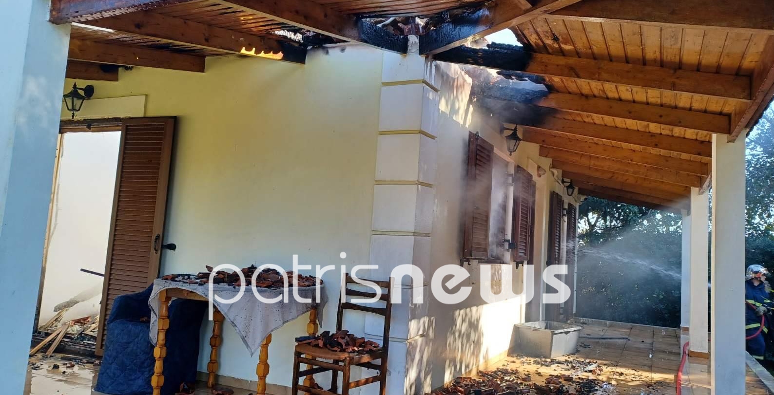 Ηλεία: Πυρκαγιά έκαψε μονοκατοικία στην Παλαιά Μανωλάδα