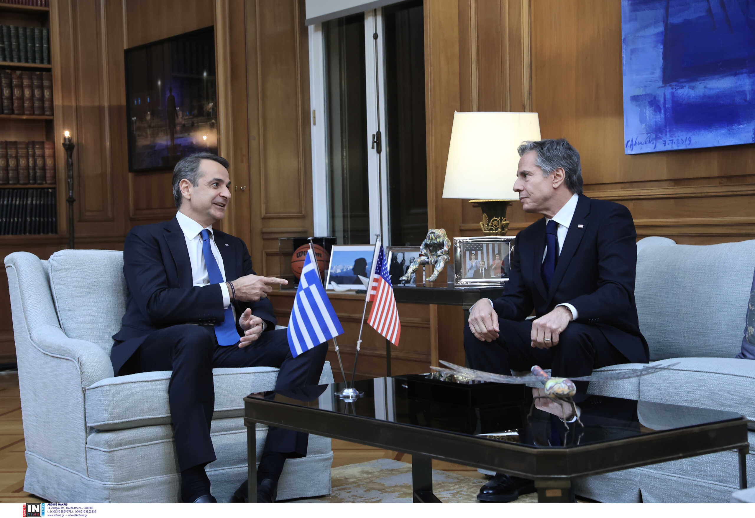 Κυριάκος Μητσοτάκης – Άντονι Μπλίνκεν: Η συνάντηση στο Μέγαρο Μαξίμου
