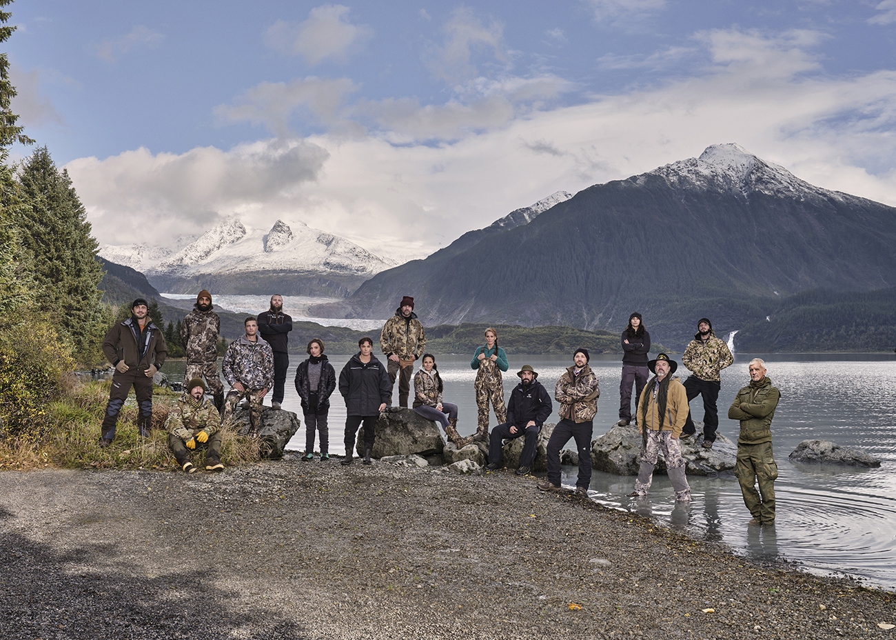 Outlast. (L to R) Nick Radner, Justin Court, Corey Johnon, Jordan Williams, Seth Lueker, Amber Asay, Jill Ashock, Paul Preece, Andrea Hilderbrand, Dawn Nelson, Javier Colon, Joel Hungate, Angie Esparza, Lee Ettinger, Timothy Spears, Brian Kahrs in Outcast Season 01. Cr. Jose Mandojana
