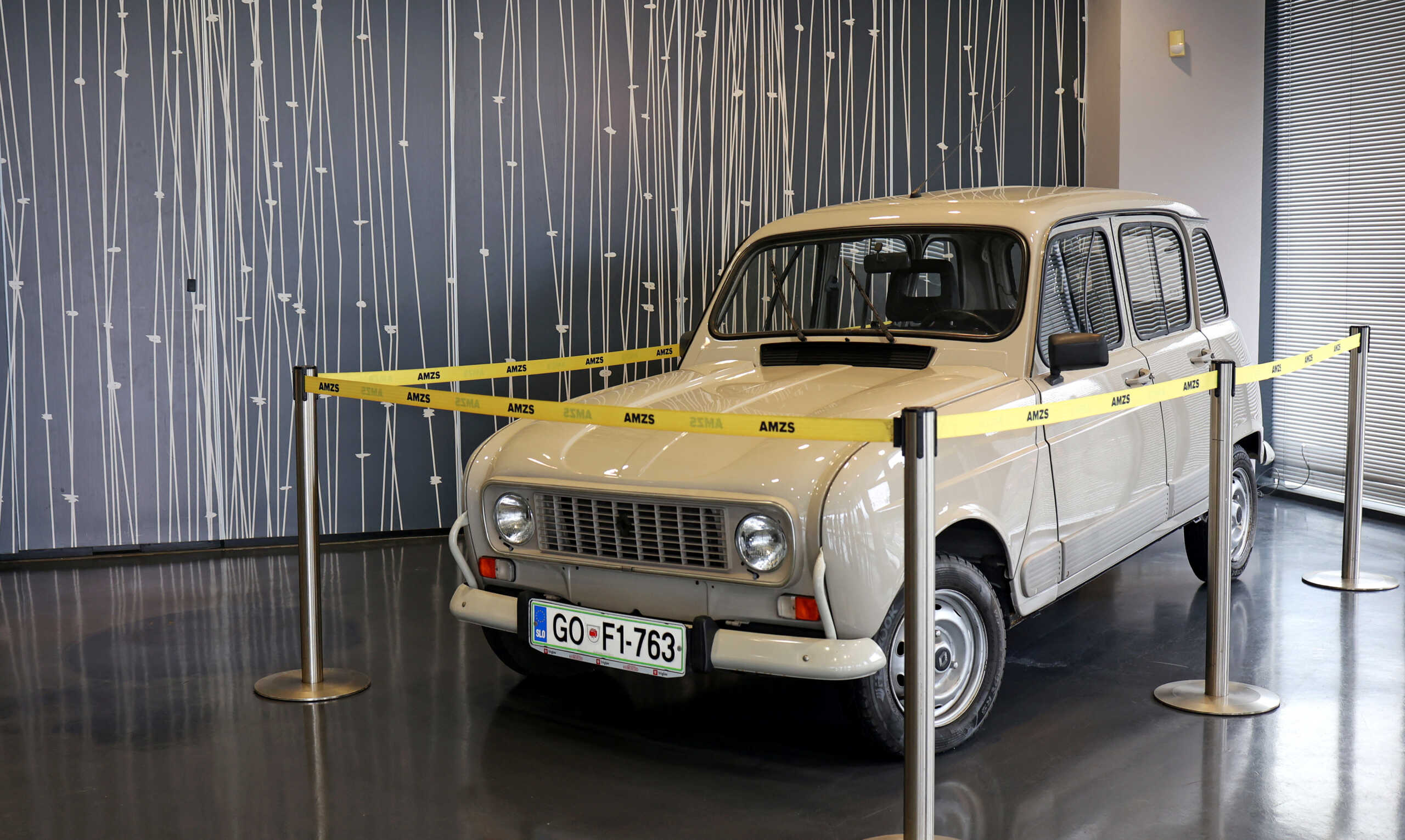 30 year old Renault 4 put on auction by former Slovenian President Borut Pahor reaches a price at the auction of 60,000 euro in Vransko, Slovenia, January 18, 2023. REUTERS