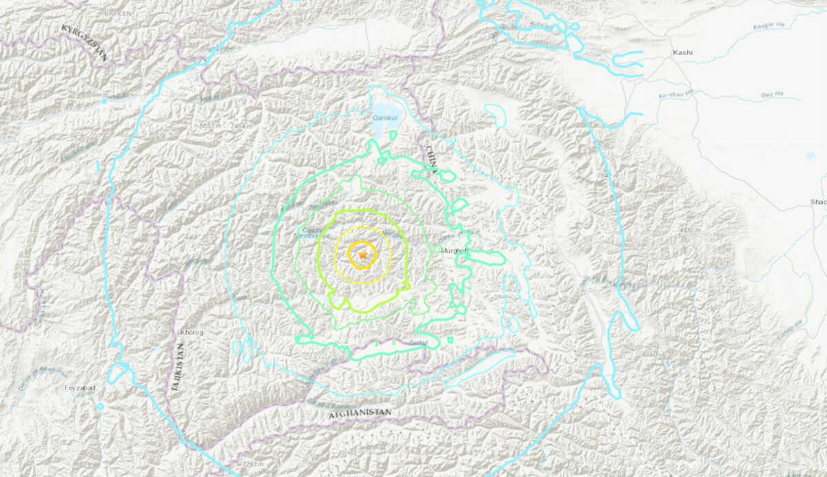 Τατζικιστάν: Σεισμός 6,8 Ρίχτερ κοντά στα σύνορα με την Κίνα – Απανωτοί μετασεισμοί έως και 5 Ρίχτερ