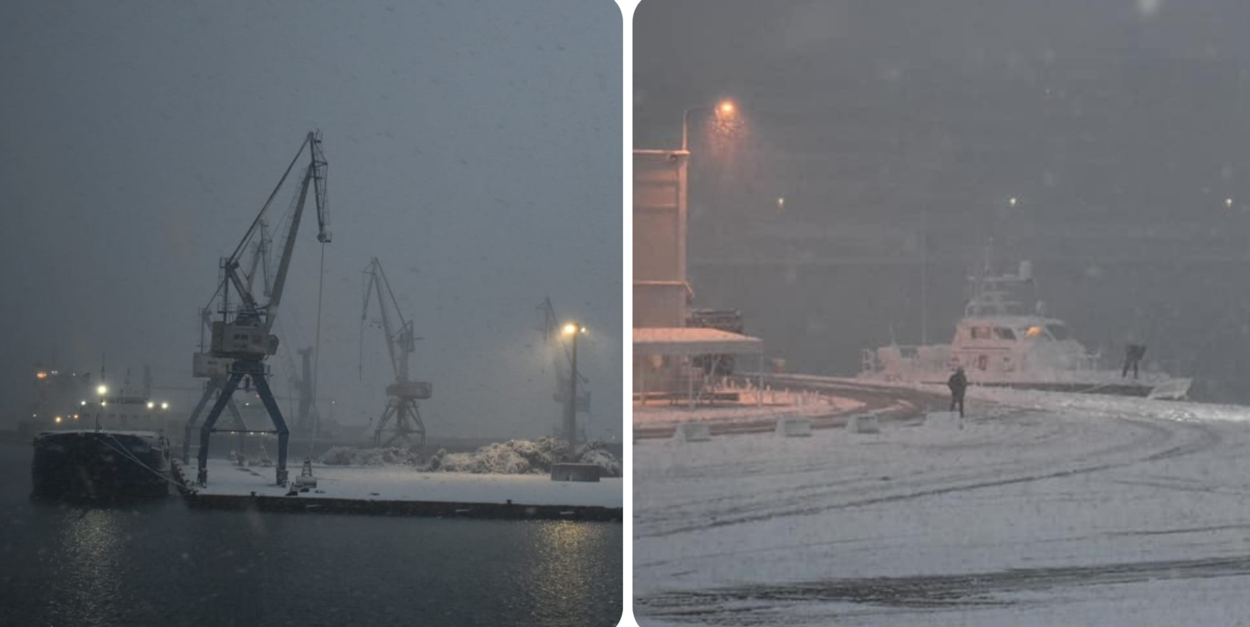 Καιρός – Βόλος: Το λιμάνι και τα πλοία «πνίγηκαν» στο χιόνι – Εντυπωσιακές εικόνες
