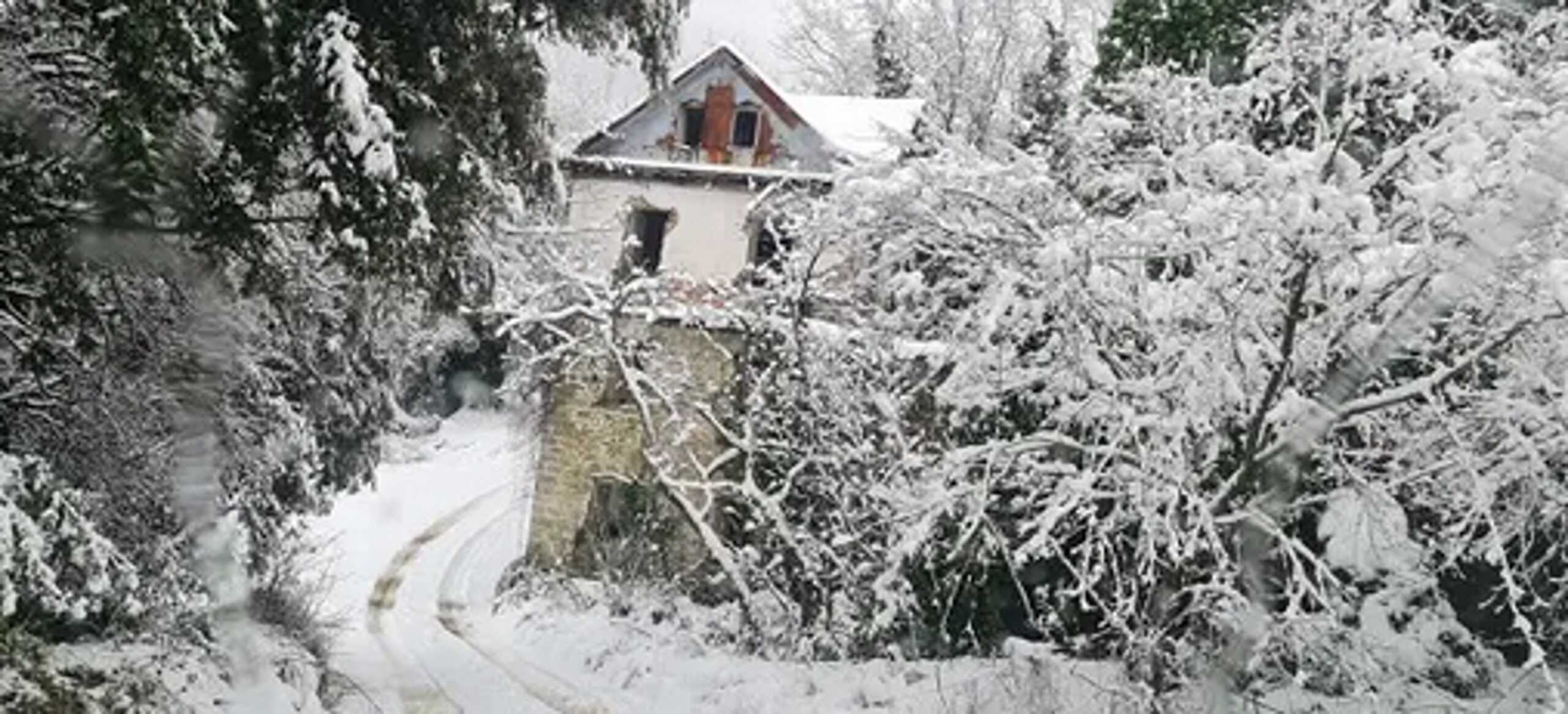 Καιρός – Άγιο Όρος: Χιόνια που σκεπάζουν τα πάντα στο Περιβόλι της Παναγιάς