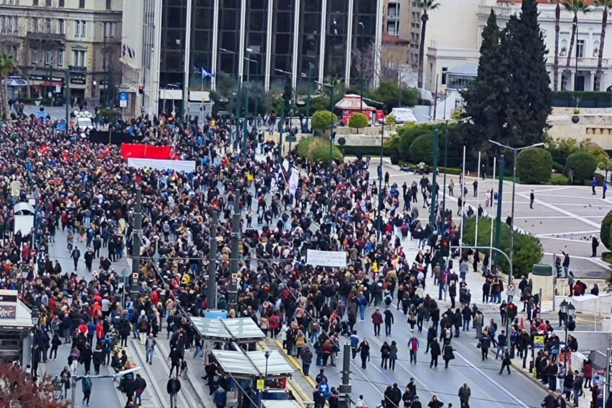 Απεργία σήμερα: Συλλαλητήριο στο κέντρο της Αθήνας για τα Τέμπη