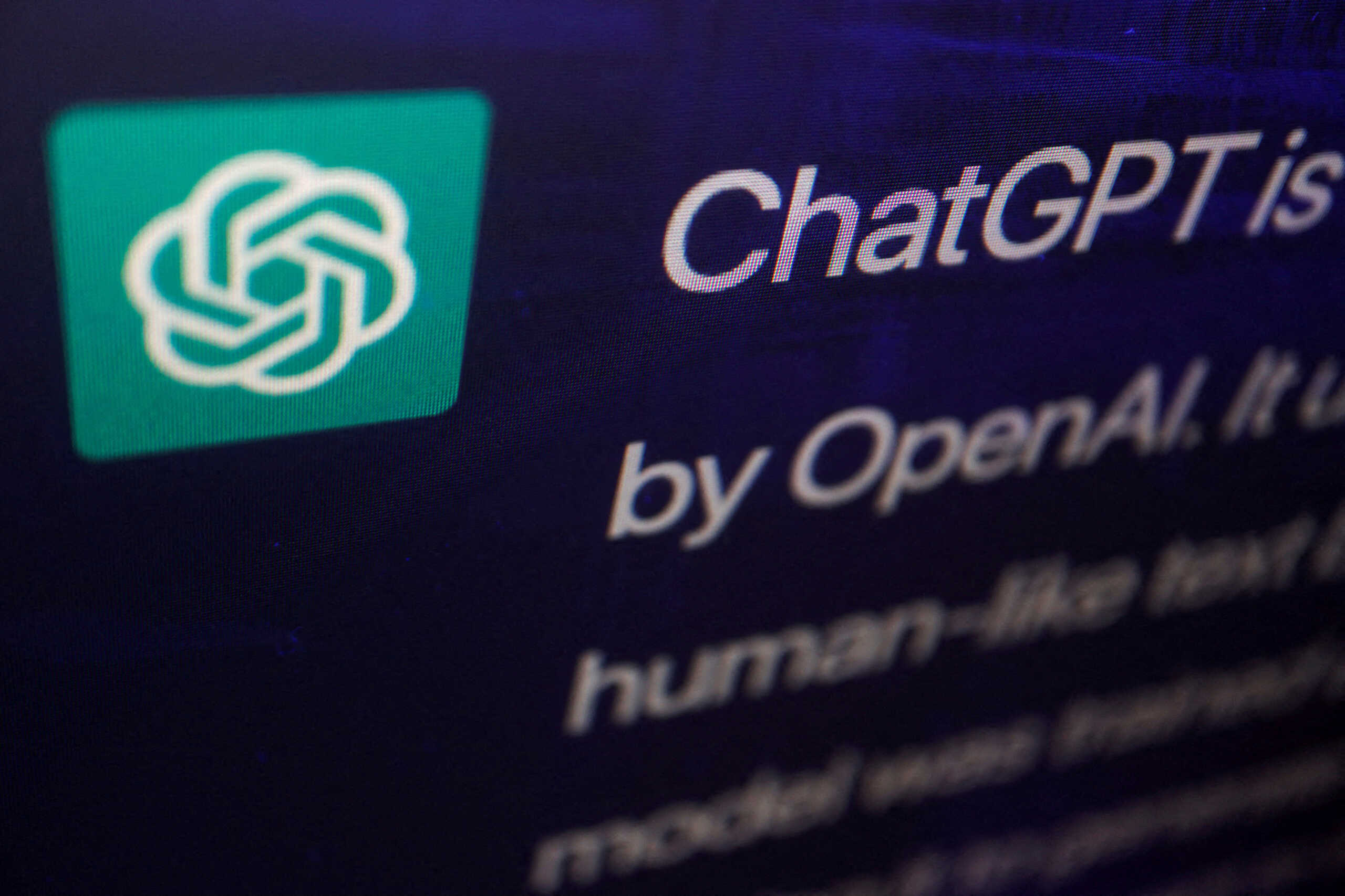 FILE PHOTO: A response by ChatGPT, an AI chatbot developed by OpenAI, is seen on its website in this illustration picture taken February 9, 2023. REUTERS