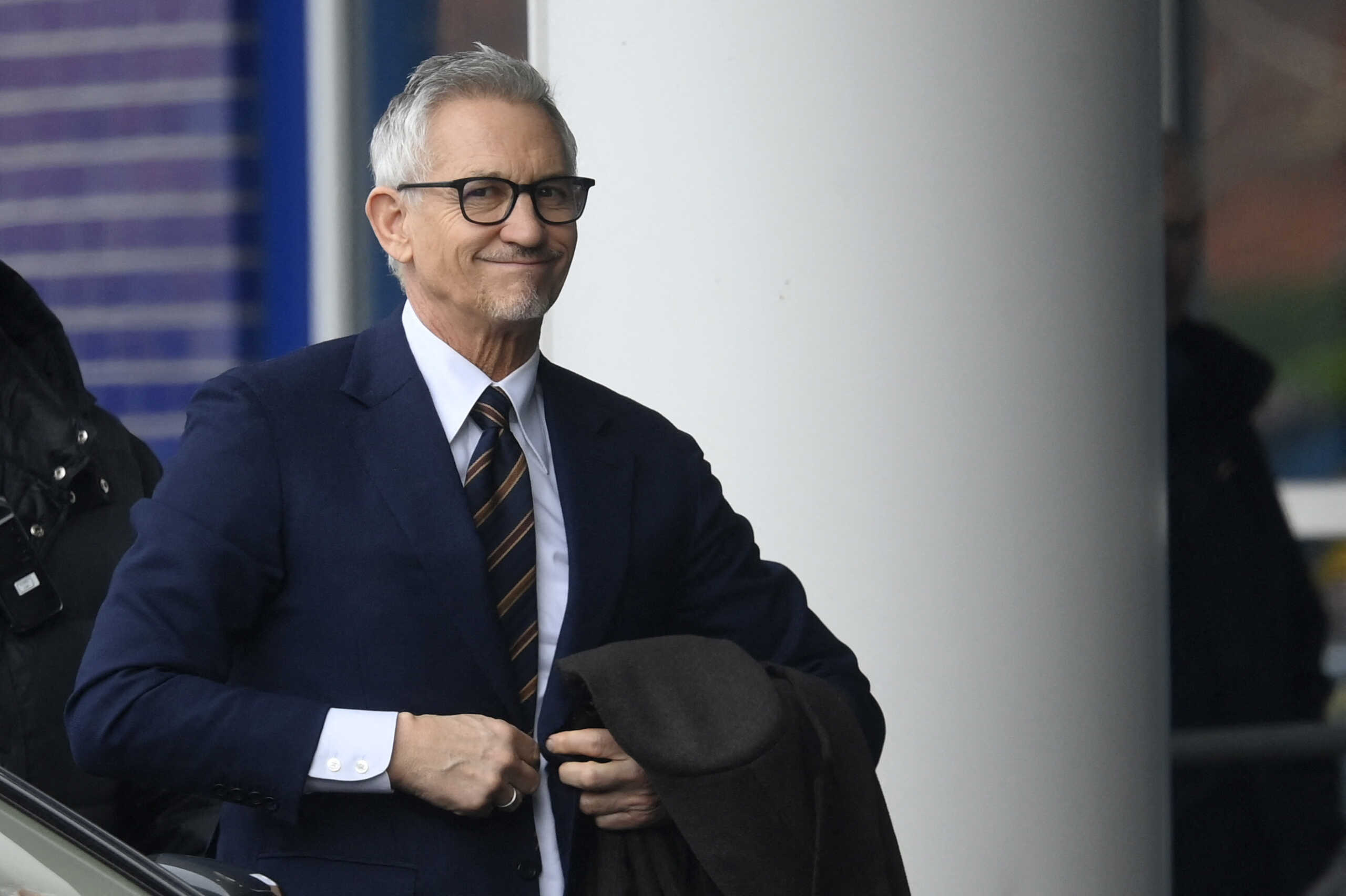 Soccer Football - Premier League - Leicester City v Chelsea - King Power Stadium, Leicester, Britain - March 11, 2023 Former player and BBC presenter Gary Lineker is pictured arriving at the stadium before the match REUTERS