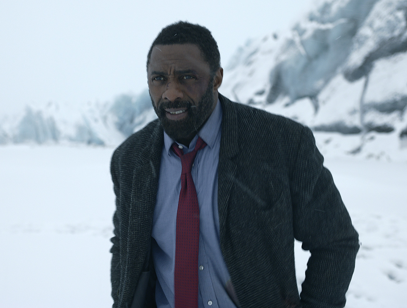 Luther: The Fallen Sun. Idris Elba as John Luther in Luther: The Fallen Sun. Cr: Netflix ¬© 2023