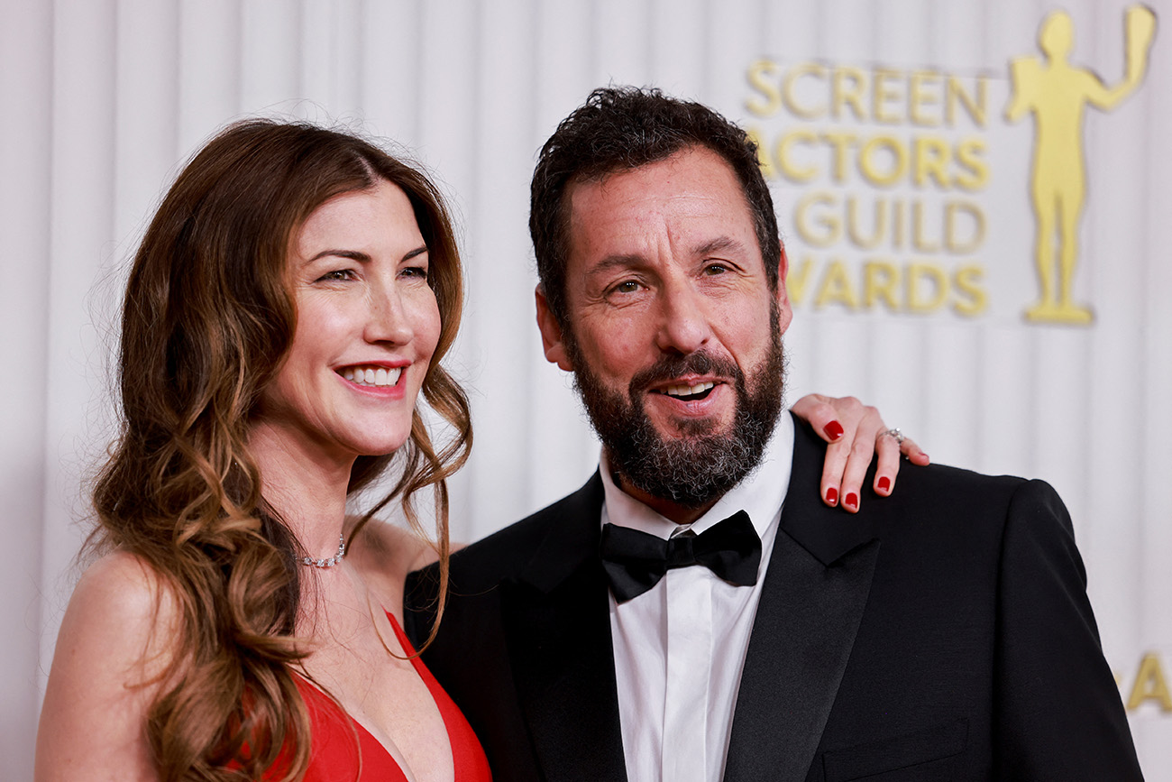 Jackie Sandler and Adam Sandler attend the 29th Screen Actors Guild Awards at the Fairmont Century Plaza Hotel in Los Angeles, California, U.S., February 26, 2023. REUTERS