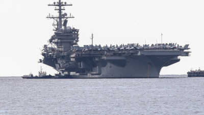 Χανιά: Έδεσε στη Σούδα το πυρηνοκίνητο αεροπλανοφόρο των ΗΠΑ «USS George H.W. Bush»