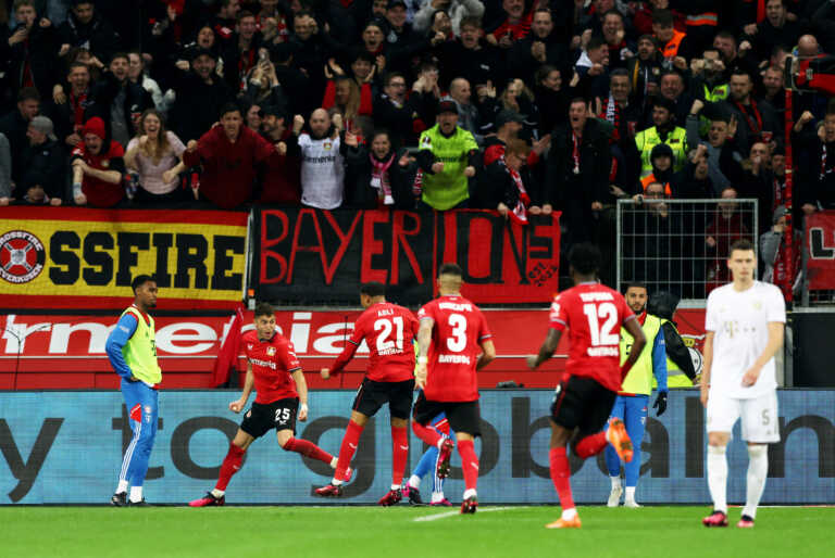 Λεβερκούζεν - Μπάγερν Μονάχου 2-1: Ήττα με ανατροπή για τους «Βαυαρούς» και η Ντόρτμουντ στην κορυφή της Bundesliga