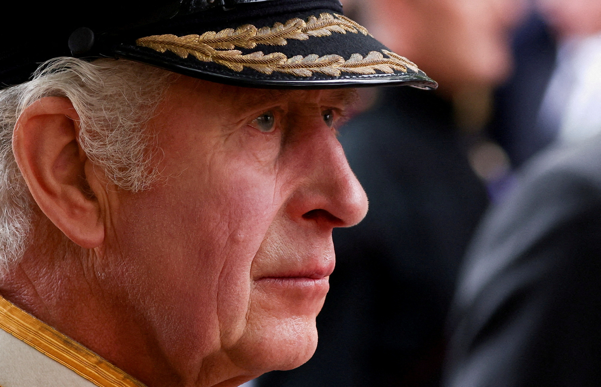 FILE PHOTO: Britain's King Charles attends the state funeral and burial of Britain's Queen Elizabeth, in London, Britain, September 19, 2022. REUTERS