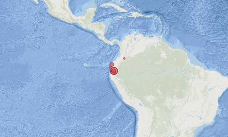Σεισμός 6,7 Ρίχτερ στον Ισημερινό