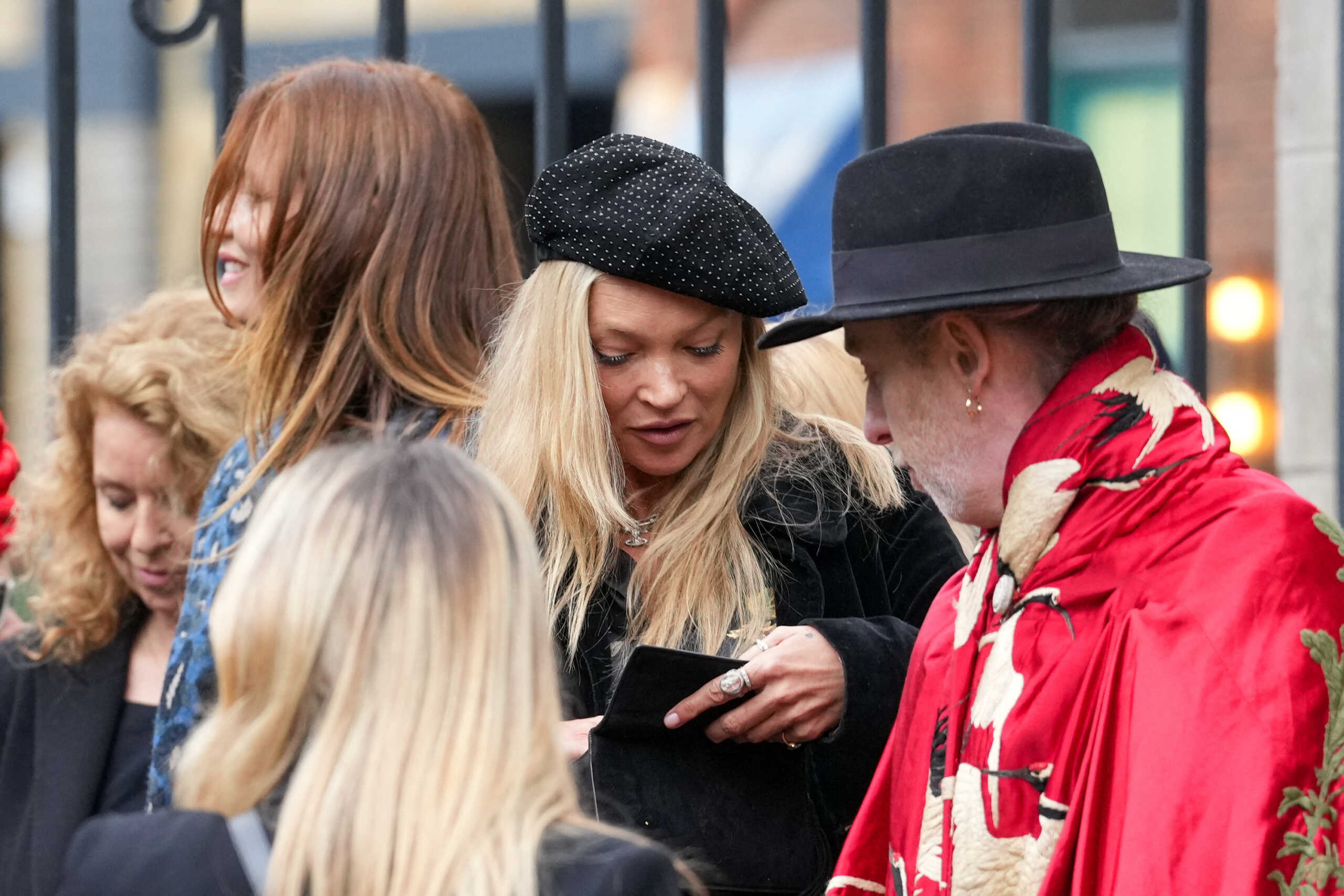 Kate Moss attends the memorial for fashion designer Vivienne Westwood in London, Britain, February 16, 2023. REUTERS