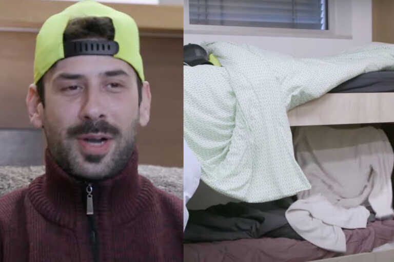  Πορφύρης και Πωλίνα γυμνοί κάτω από τα σκεπάσματα – Η ομαδική δοκιμασία τους «έπιασε στον ύπνο»