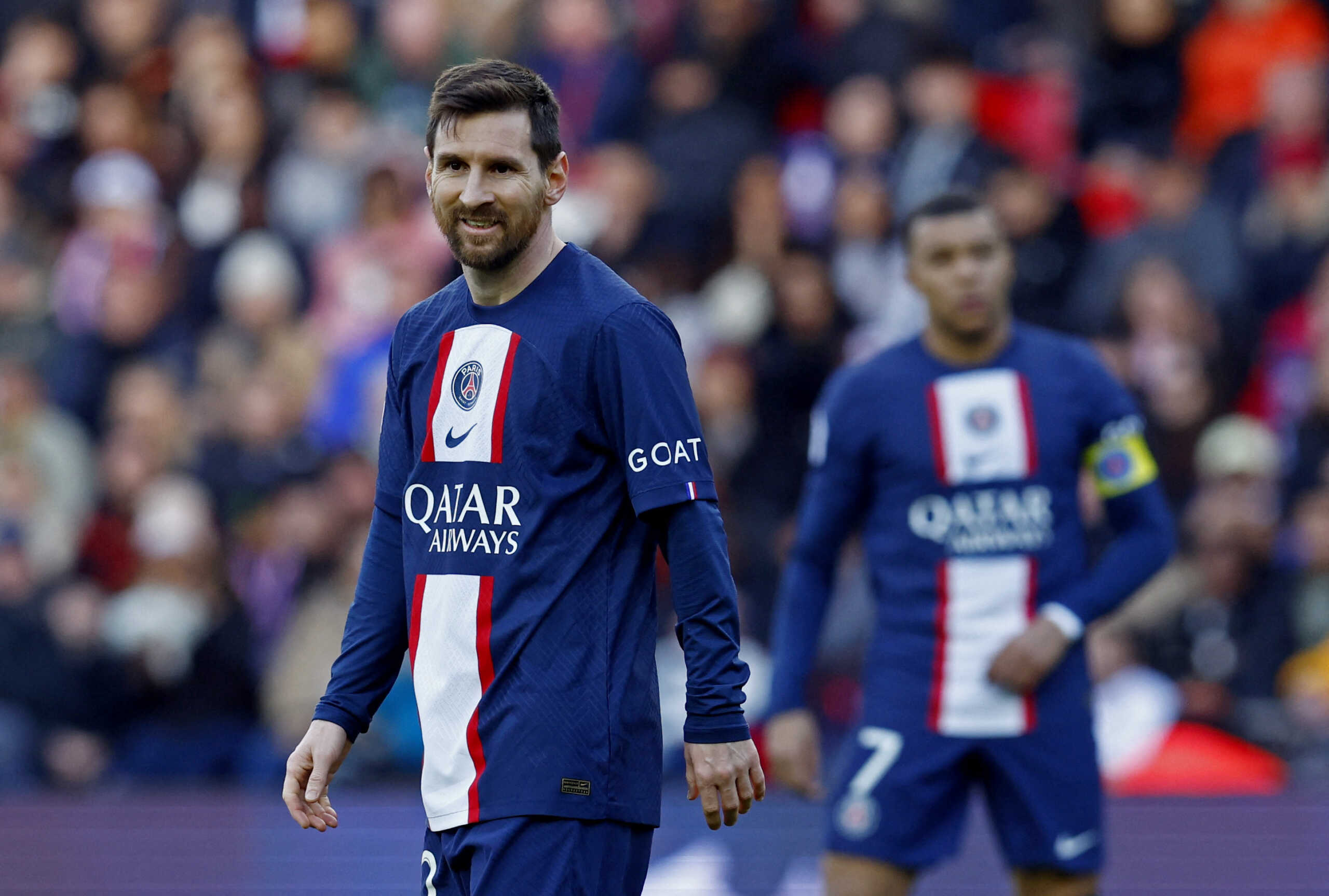 Soccer Football - Ligue 1 - Paris St Germain v Stade Rennes - Parc des Princes, Paris, France - March 19, 2023 Paris St Germain's Lionel Messi REUTERS