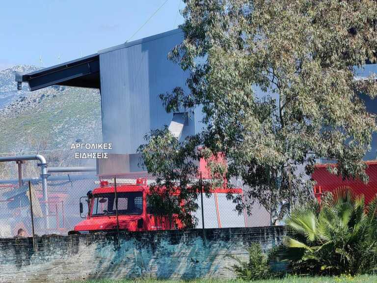 Φωτιά σε πυρηνελαιουργείο στο Ναύπλιο