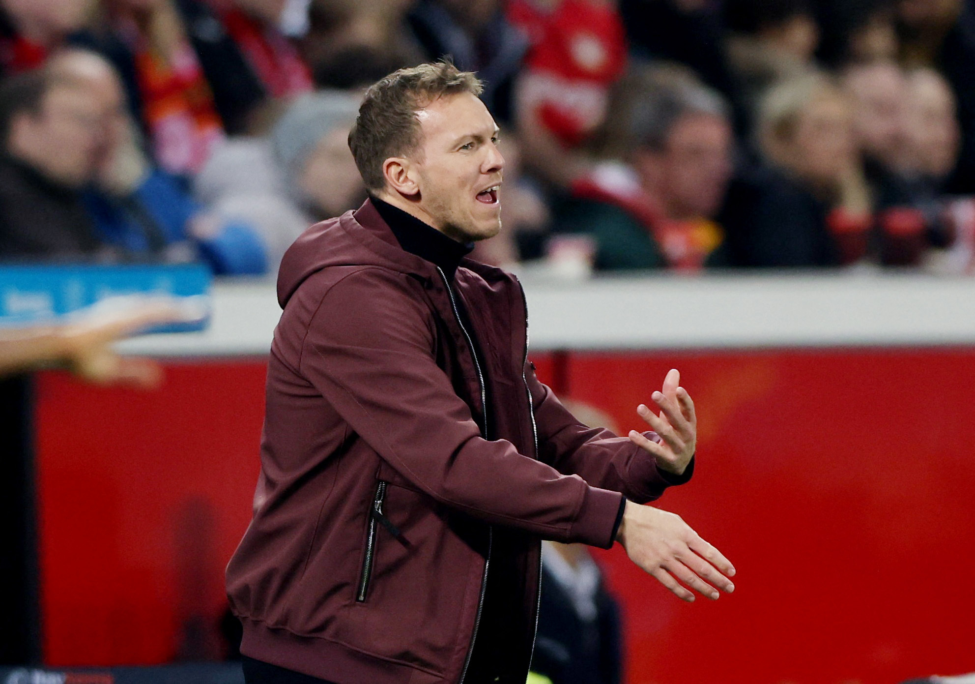 Soccer Football - Bundesliga - Bayer Leverkusen v Bayern Munich - BayArena, Leverkusen, Germany - March 19, 2023 Bayern Munich coach Julian Nagelsmann REUTERS