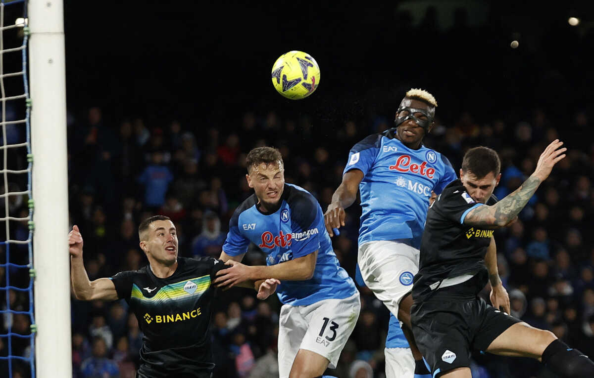 Soccer Football - Serie A - Napoli v Lazio - Stadio Diego Armando Maradona, Naples, Italy - March 3, 2023 Napoli's Victor Osimhen in action REUTERS